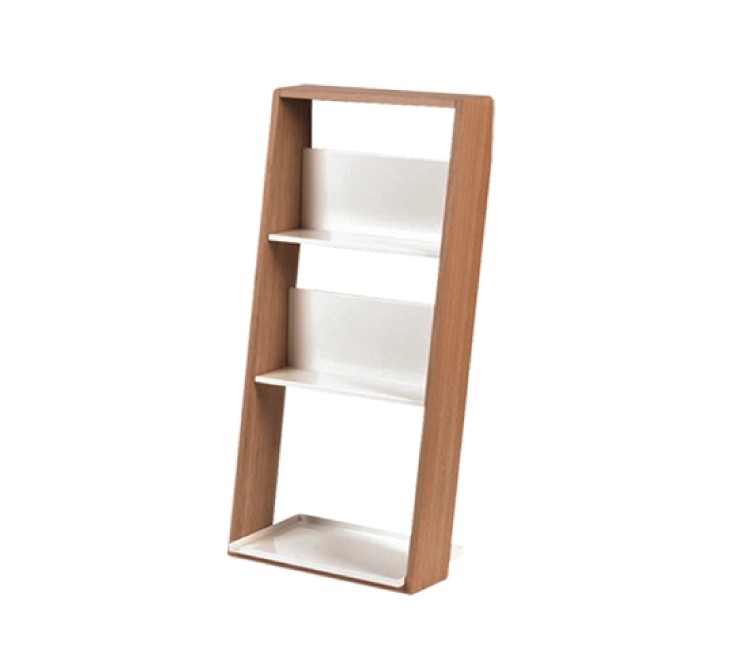 Ex.T Storage Lean Small Стеллаж из дуба и алюминия EXLEANSMALLROV 