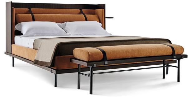 Molteni & C. Скамья из дерева с тканевым сиденьем Twelve a.m. Tpa1 - Вид №1