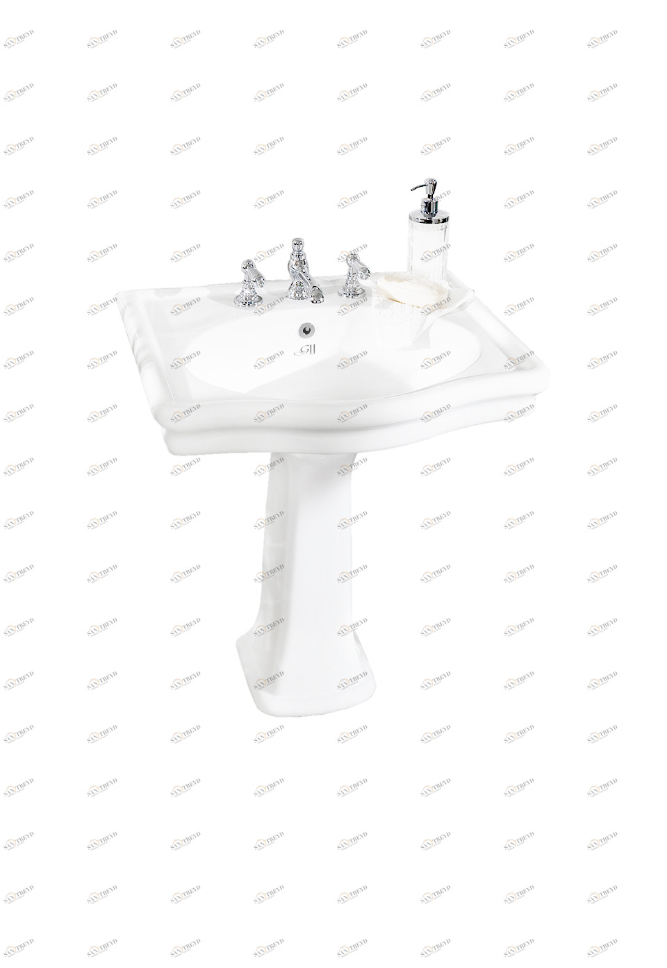 GH101353 Напольная раковина стоящая овальная Gentry Home Coventry