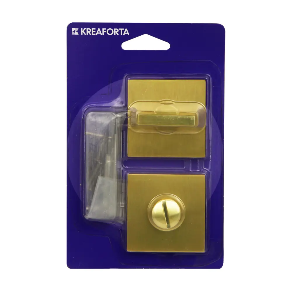 Фиксатор под ручку KREAFORTA квадрат ЦАМ цвет золото STLM-2015393 - Вид №4