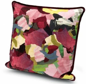 MissoniHome Подушка из хлопкового бархата Dancing flowers