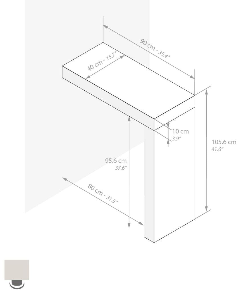 Высокий стол на полуострове в облагороженном Mobili Fiver Evolution ARCH-00029986 - Вид №38