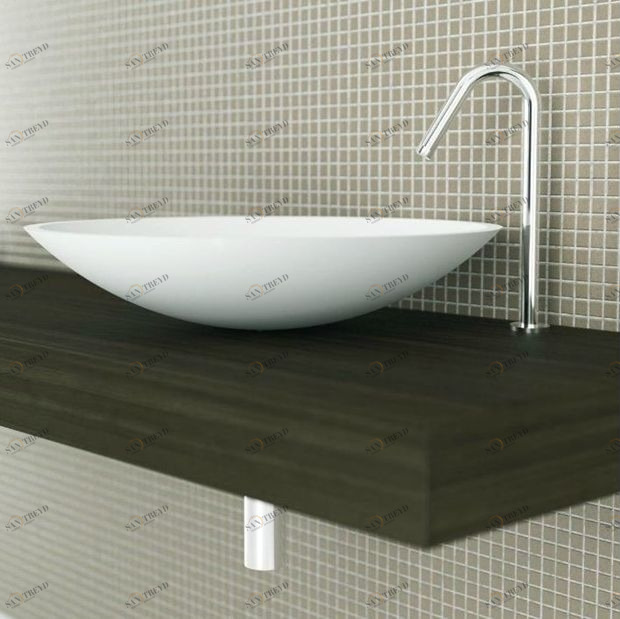 LCU030125 Накладная раковина на столешницу  овальная MOMA Design 