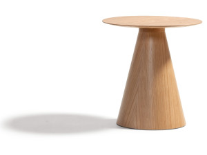 Круглый деревянный журнальный столик