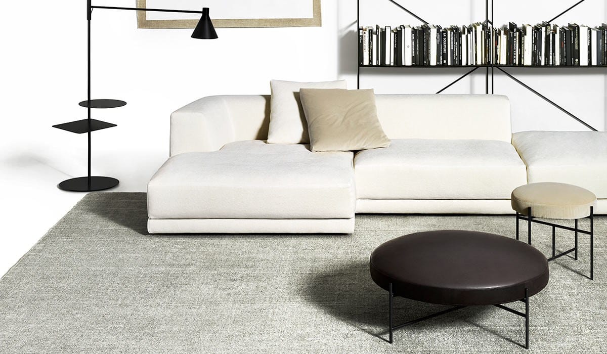 Круглый кожаный пуф DE PADOVA Sen ARCH-00017781 - Вид №1