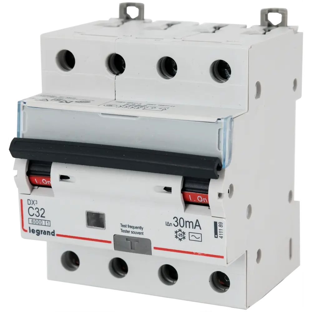 Автоматический выключатель дифференциального тока Legrand DX3 4P C32 A 30 мА 6 кА AC 411189 STLM-2078278