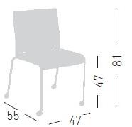 GABER Сетчатое кресло на колесиках sun-id-1477998 - Вид №4