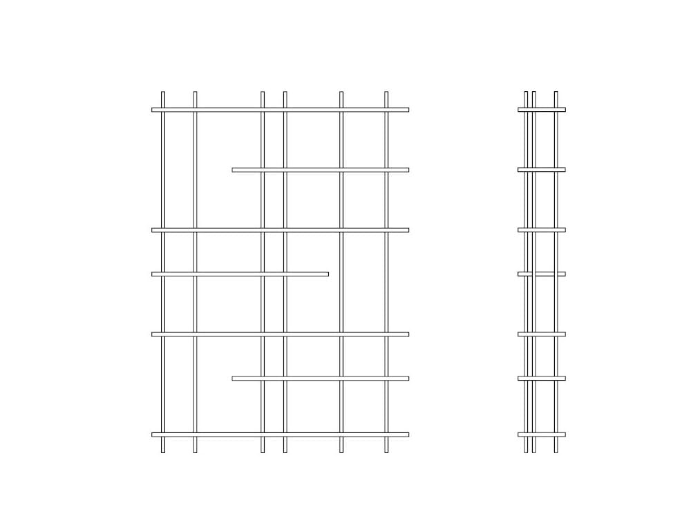 Деревянный подвесной книжный шкаф Naturedesign Origin ARCH-00082582 - Вид №4
