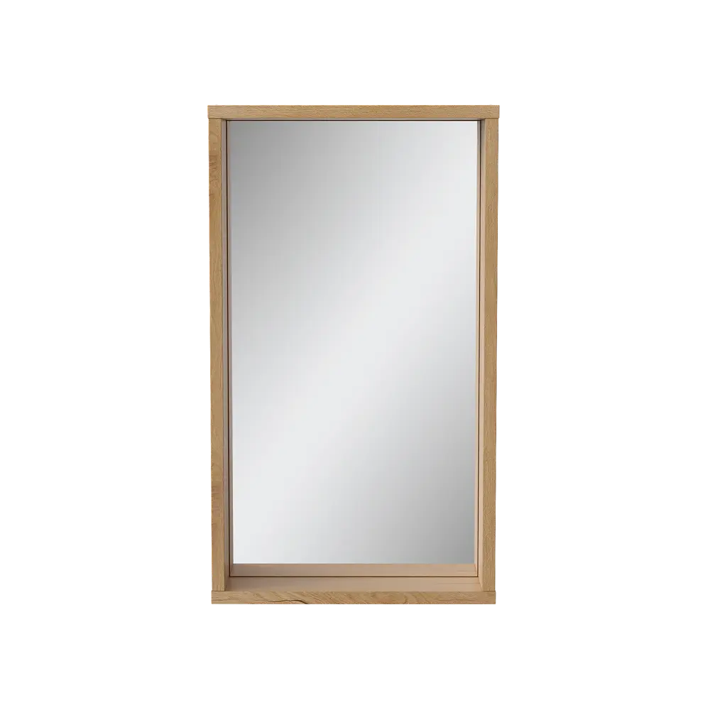 Зеркало для ванной Сохо KONSENSA с полкой 40x69.6 см цвет светлый дуб STLM-2157546