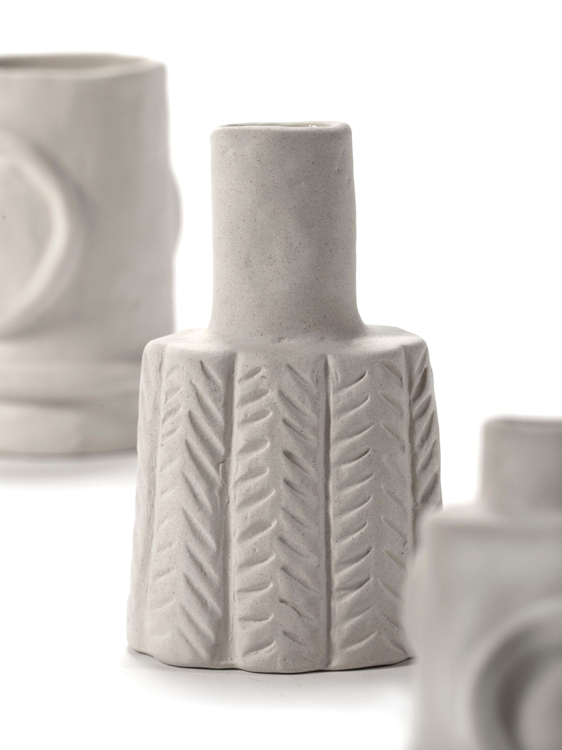 Набор из 6 круглых каменных ваз Serax Marie interior accessories ARCH-00000650 - Вид №2