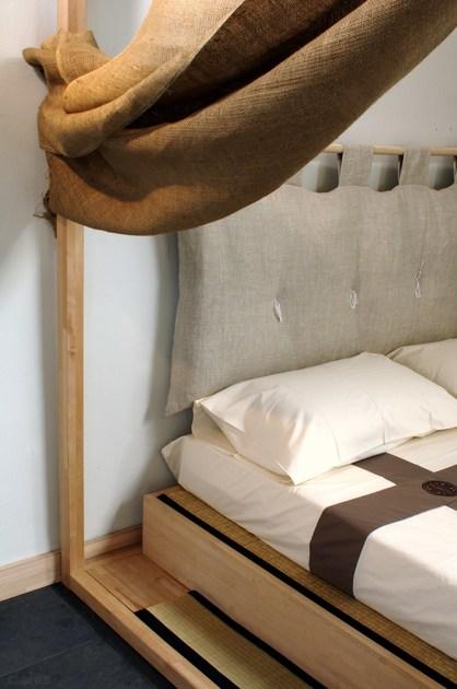 Cinius Кровать из деревянного татами с балдахином sun-id-1387030 - Вид №1