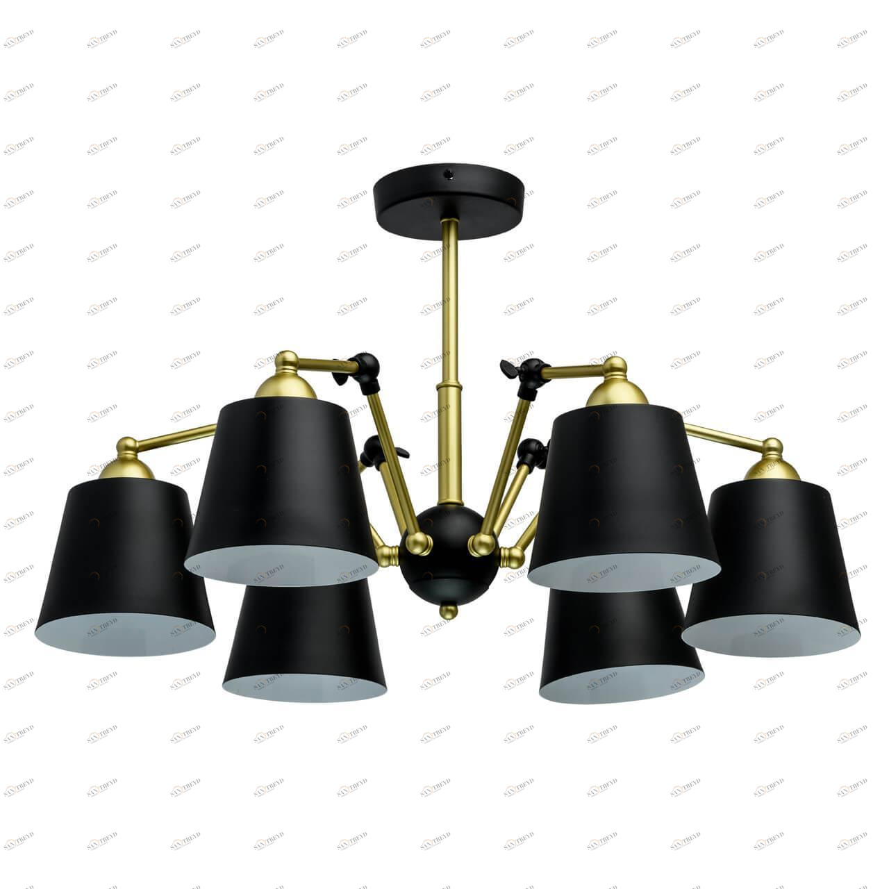 Потолочная люстра MW-Light Таун 5 691011506 черная MW-LIGHT ДИЗАЙНЕРСКИЕ, ТАУН 5 184232 Черный 