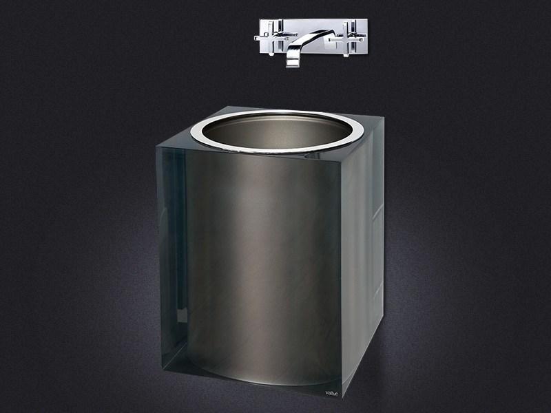 2608021 Подвесная раковина настенная овальная Vallvé Platinum gloss белая - Вид №1