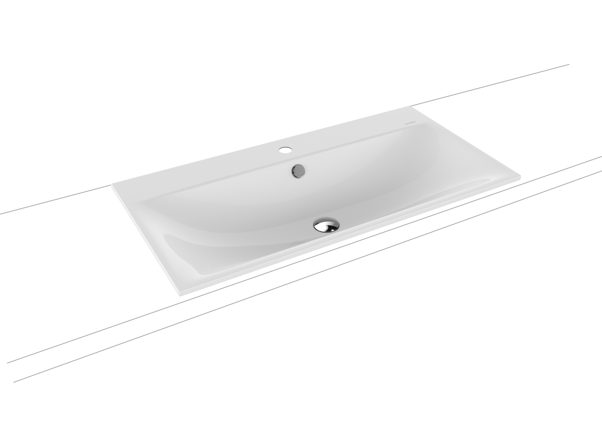 Умывальник KALDEWEI Сталь эмалированная 3038 1 альпийский белый 303833191