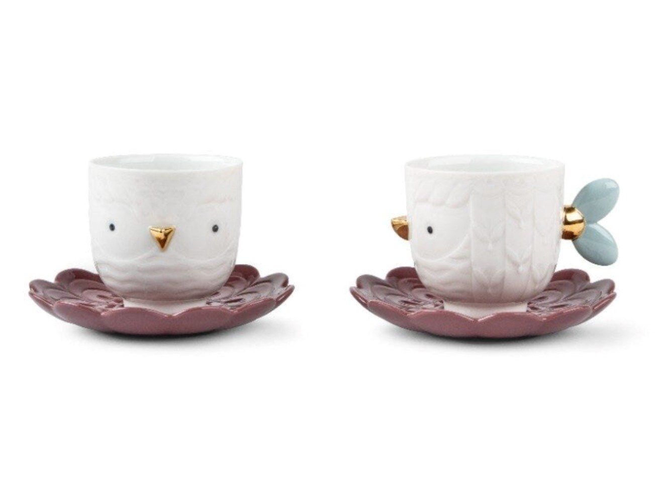 Набор фарфоровых кофейных чашек с блюдцем Lladró Kawki ARCH-00113787