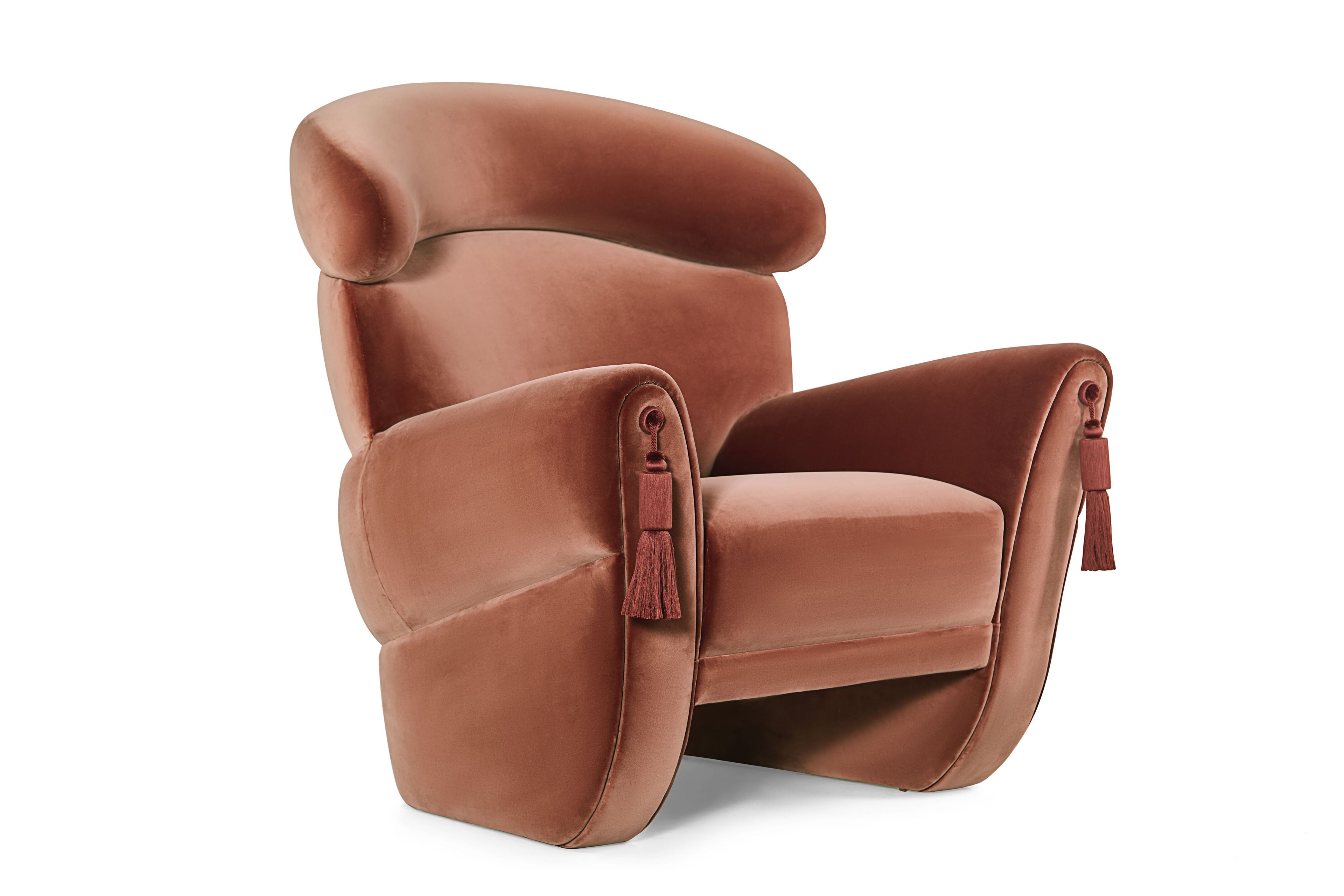 Бархатное кресло с высокой спинкой Munna LANA ARCH-00054777 - Вид №1