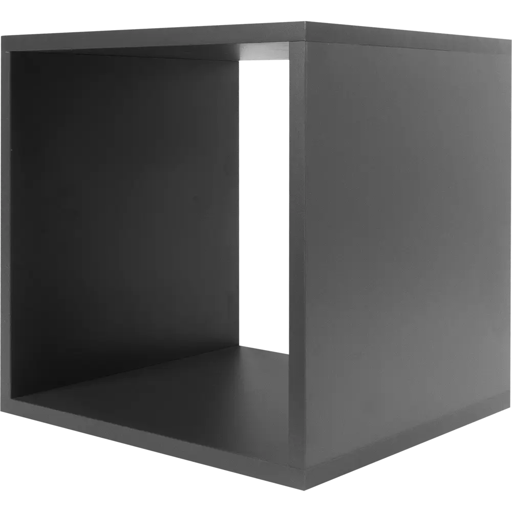 Стеллаж КУБ 1 секция 36х36х32 см ЛДСП цвет графит Santreyd STLM-2177427