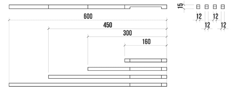 Модульная мебельная ручка Corian® AMOSDESIGN LINIE 8 ARCH-00026291
