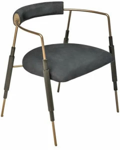 Shake Стул из нубука с подлокотниками