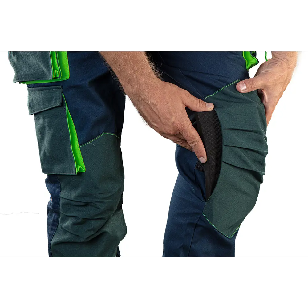 Брюки рабочие Neo Tools Premium темно-синие/зеленые размер L рост 181-184 STLM-2166924 - Вид №3