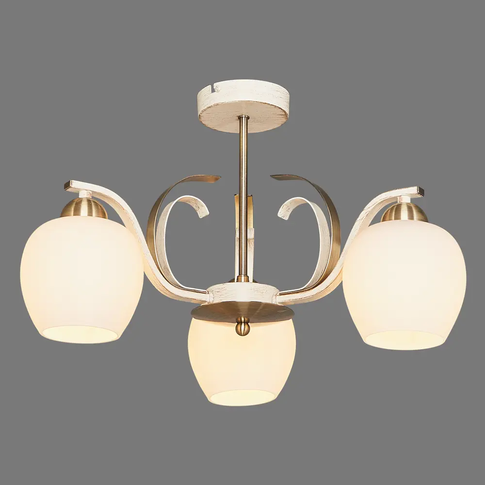 Люстра 5255-3 Porto 3хЕ14х40 Вт цвет бежевый LAMPLANDIA STLM-2015601 - Вид №2