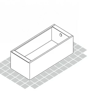 Напольная ванна Petra Bath 160х70