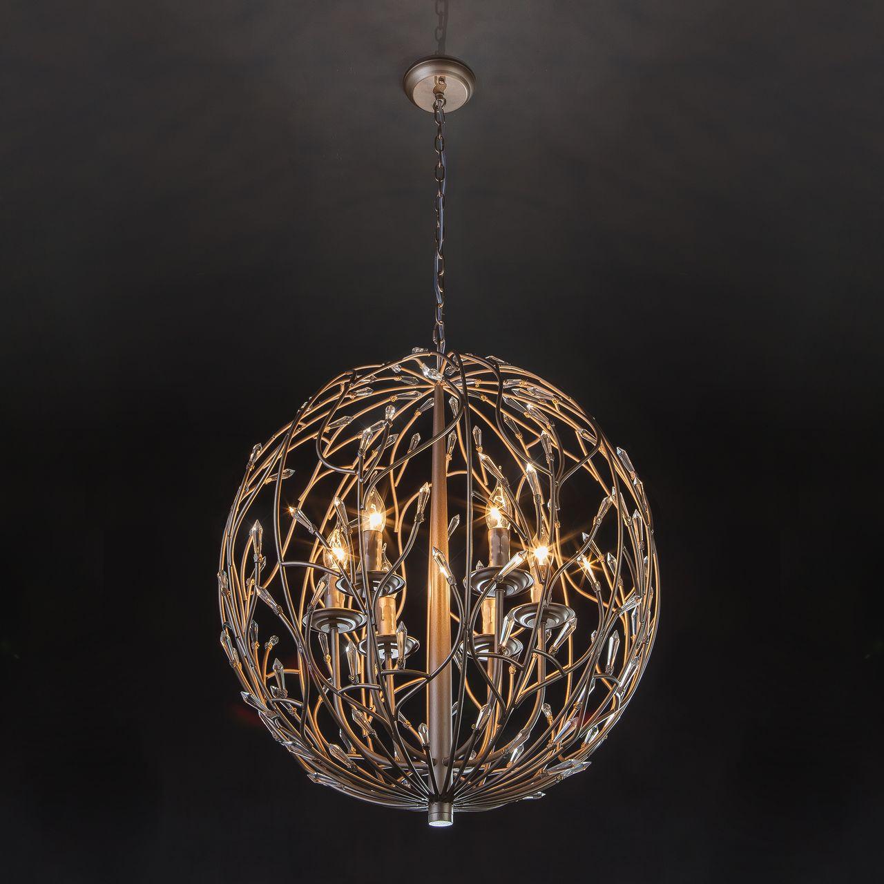 Подвесная люстра Bogates Forum 297/6 Strotskis BOGATES ДИЗАЙНЕРСКИЕ, FORUM 187589 Золотой  - Вид №3