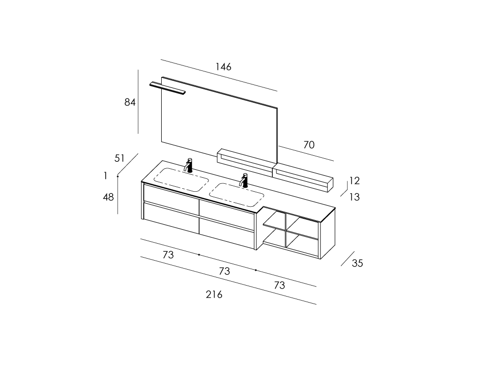 Tender lak – 09 Mastella  Tender LAK  Комплект мебели для ванной  - Вид №6