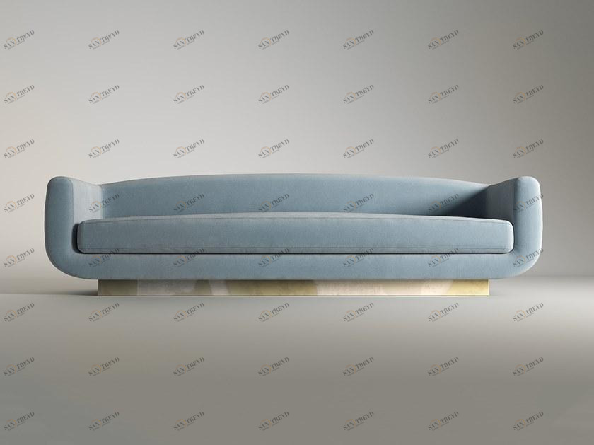 ROSSATO ARREDAMENTI 3-х местный бархатный диван Home sun-id-1425056