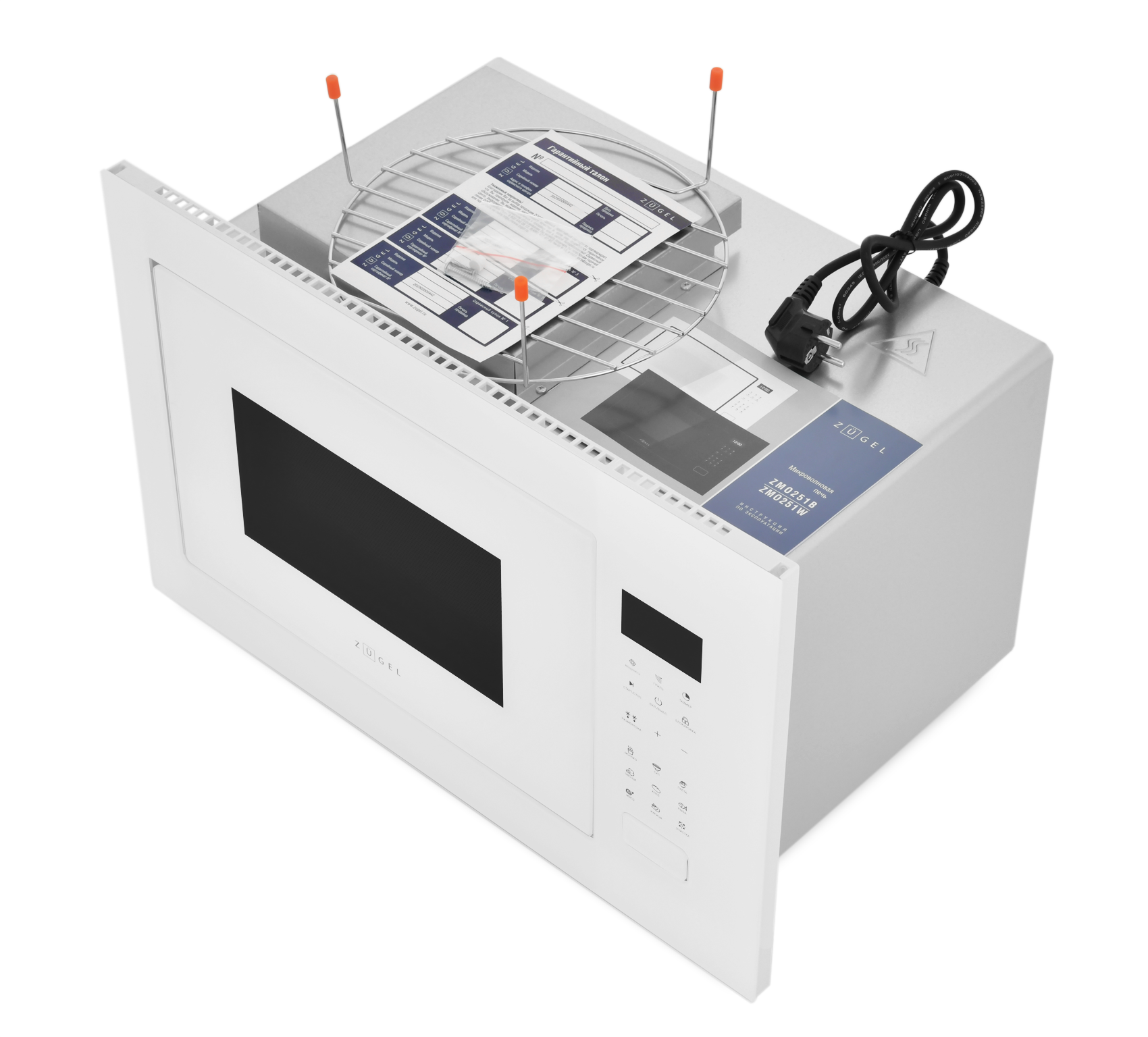 9990953 Встраиваемая микроволновая печь ZUGEL ZMO251W белый STDN-0134659 - Вид №21