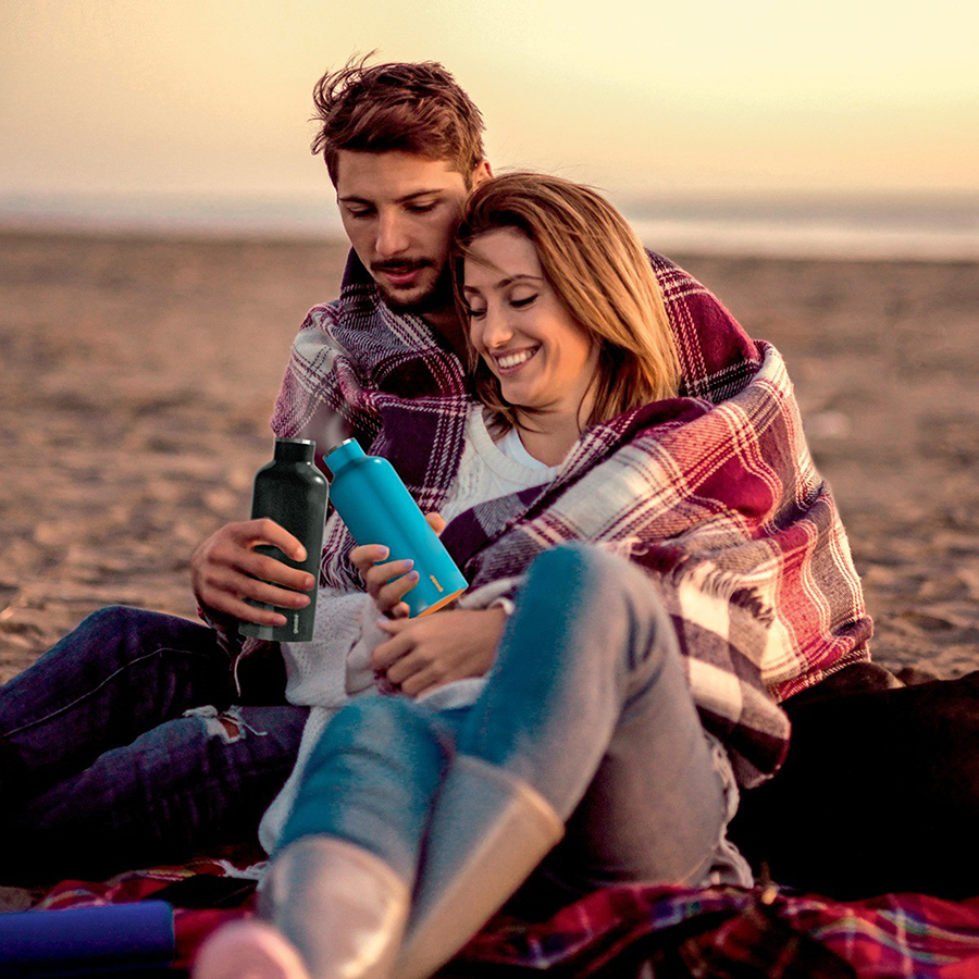 11670010 Термобутылка on the go, 500 мл, черная Guzzini  - Вид №1