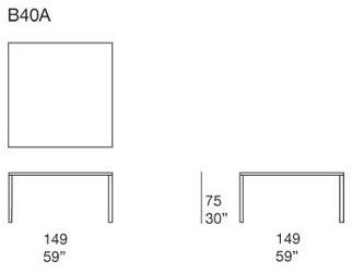 Paola Lenti Квадратный деревянный садовый стол Sunset B40a - Вид №2