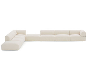 Кожаный модульный диван