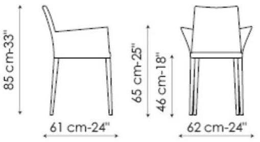 Bonaldo Кожаное кресло с подлокотниками Kayala sun-id-1368178 - Вид №3