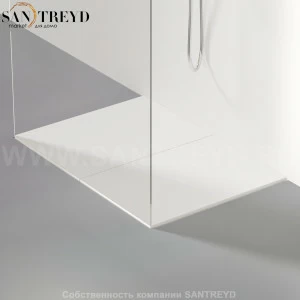 Душевой поддон FLAT D белый. Размеры: длина с 200 до 240 см, глубина с 70 до 100 см