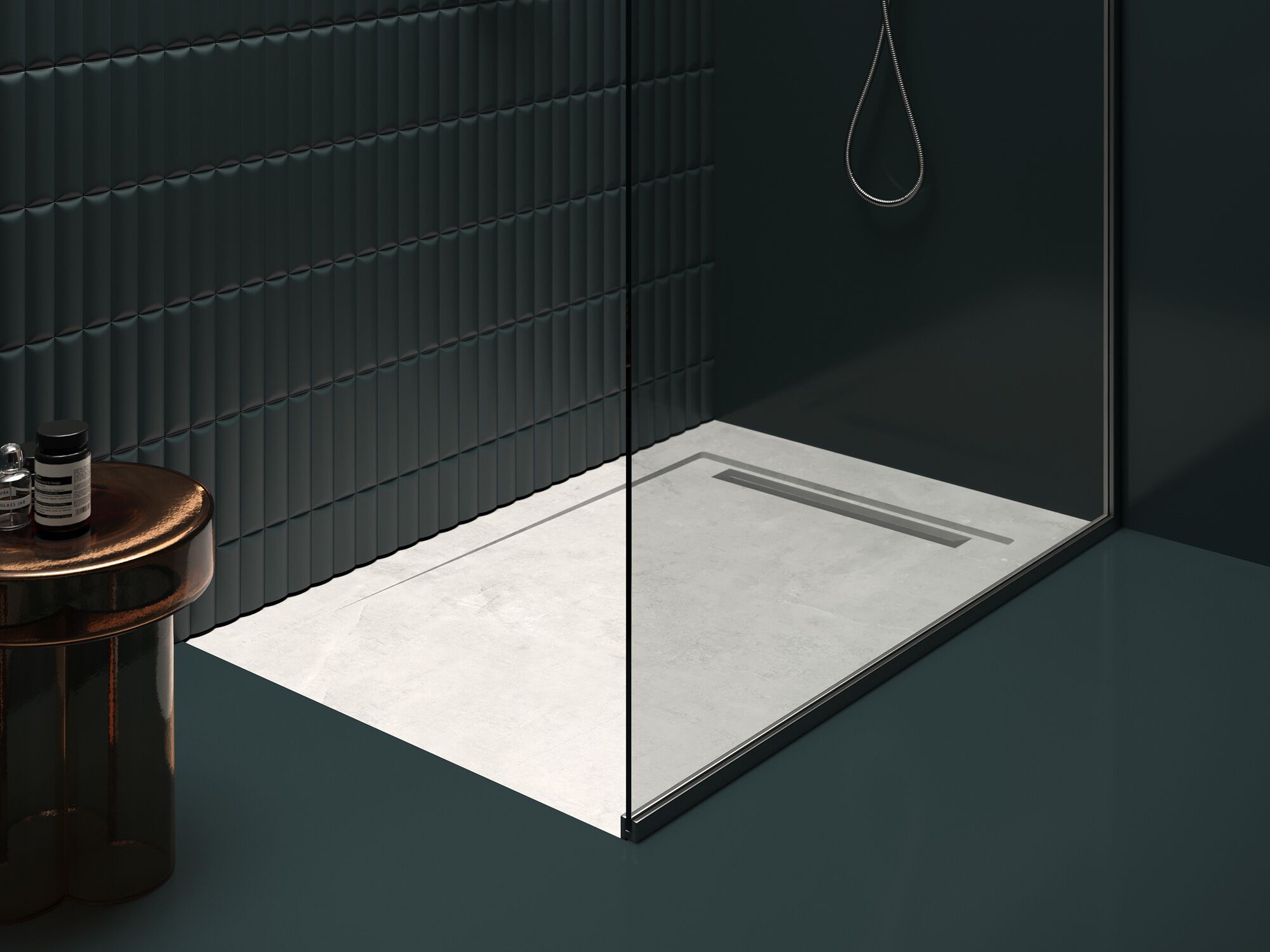 Фарфоровый нескользящий пол для душа ArtCeram AQUANIT ARCH-00110714