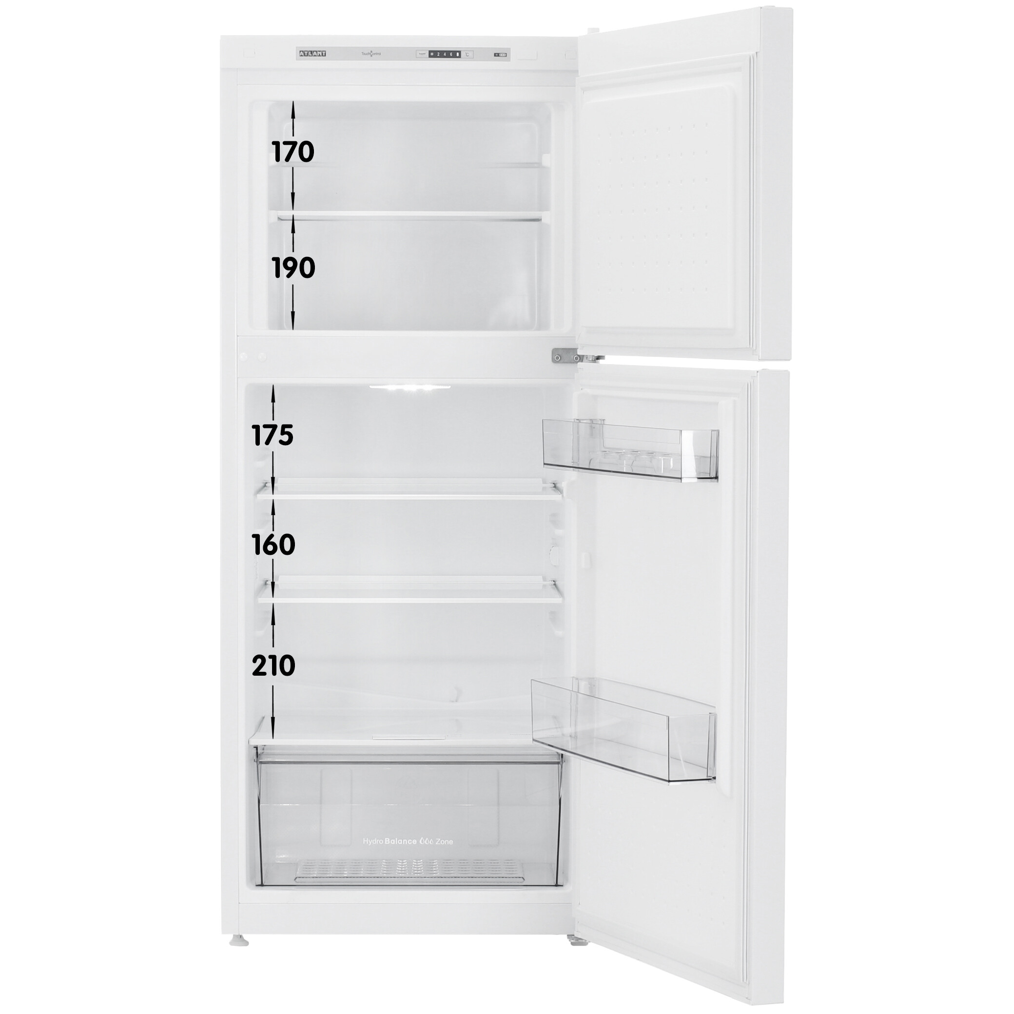 5489827 Холодильник с морозильником   ATLANT ХМ-3608-109 белый STDN-0104716 - Вид №1