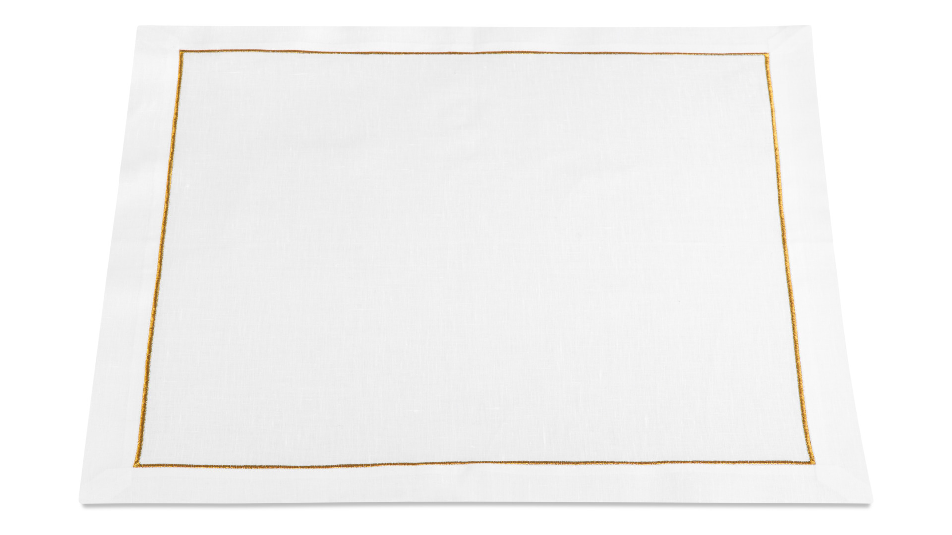 10604819 Weissfee Набор салфеток Weissfee "Комо" 45х45см, 6шт (античное золото, гладь) лен  - Вид №2