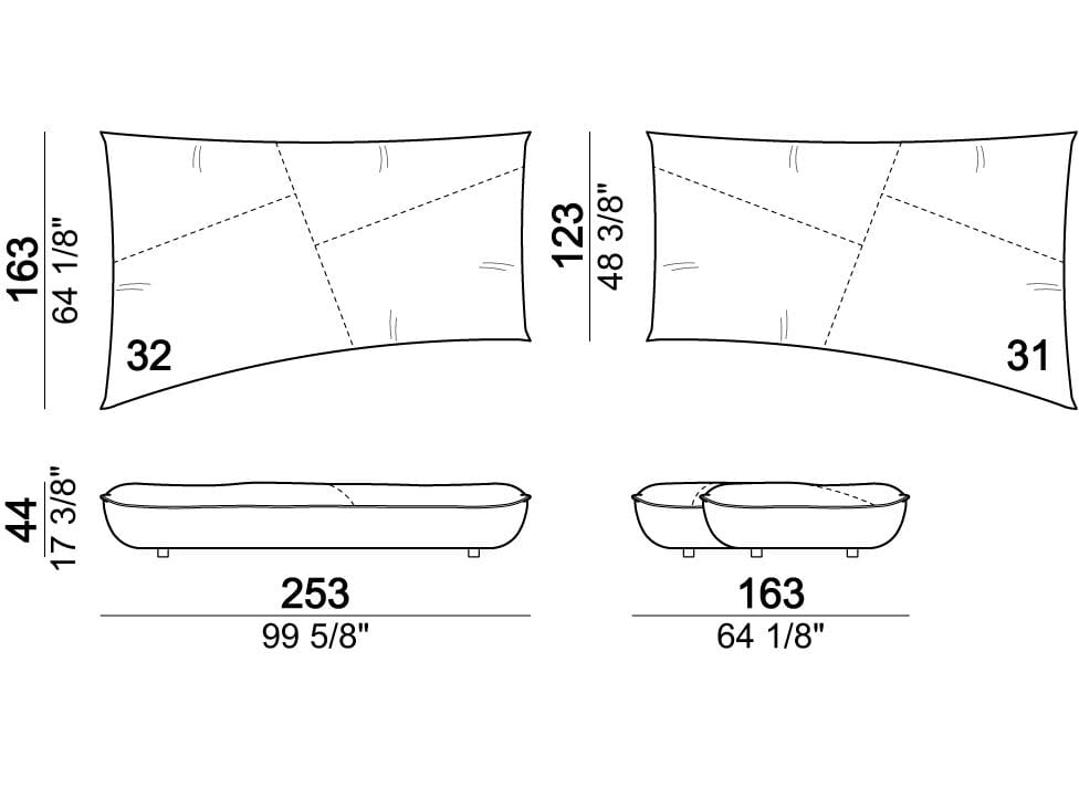 4-местный модульный диван Arketipo NIGHT FEVER ARCH-00101530 - Вид №11
