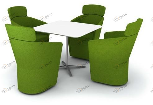 BENE Квадратный стол с 4-звездочным основанием для контракта Parcs sun-id-1460962