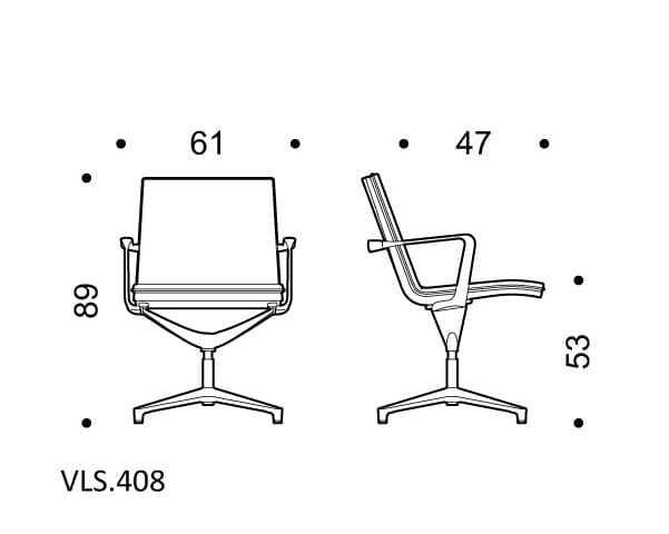 Тканевый поворотный операционный стул ICF Valea ARCH-00143232 - Вид №7