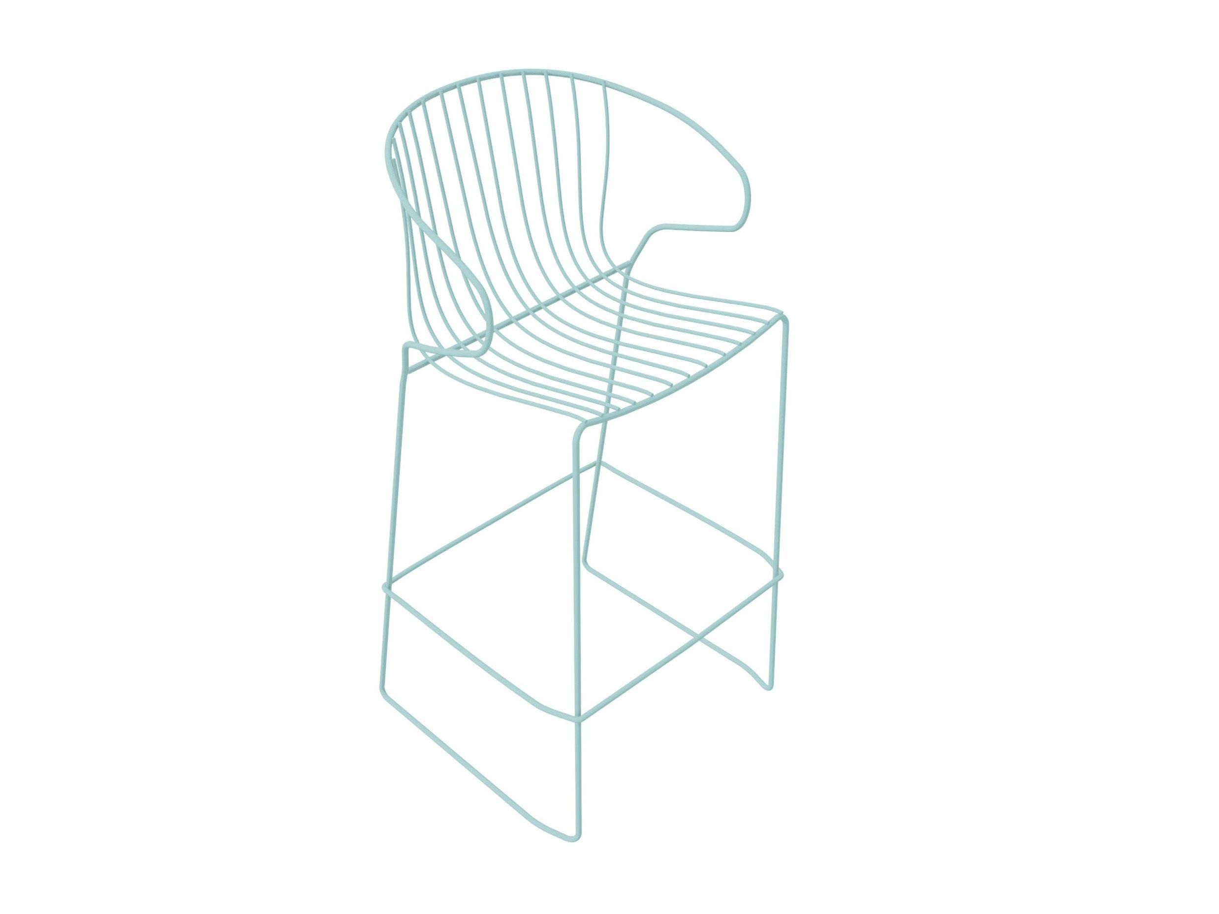 Стальной садовый стул с подлокотниками iSimar Bolonia ARCH-00047054 - Вид №13