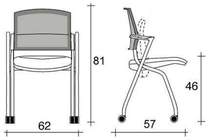 TALIN Офисное кресло на колесиках Nesting sun-id-1405048 - Вид №1