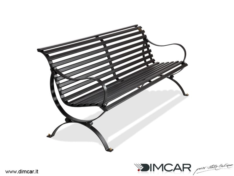 Классический стиль металлическая скамья со спинкой с подлокотниками DIMCAR ARCH-00031000 - Вид №1