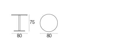 Стальной круглый садовый стол emu Thor ARCH-00045831 - Вид №3