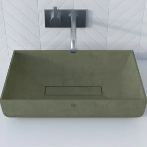 WВ605OLIVKOVYJ Накладная раковина на столешницу  прямоугольная BetOn