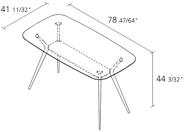 Alias Прямоугольный высокий стол Biplane sun-id-1437140 - Вид №2