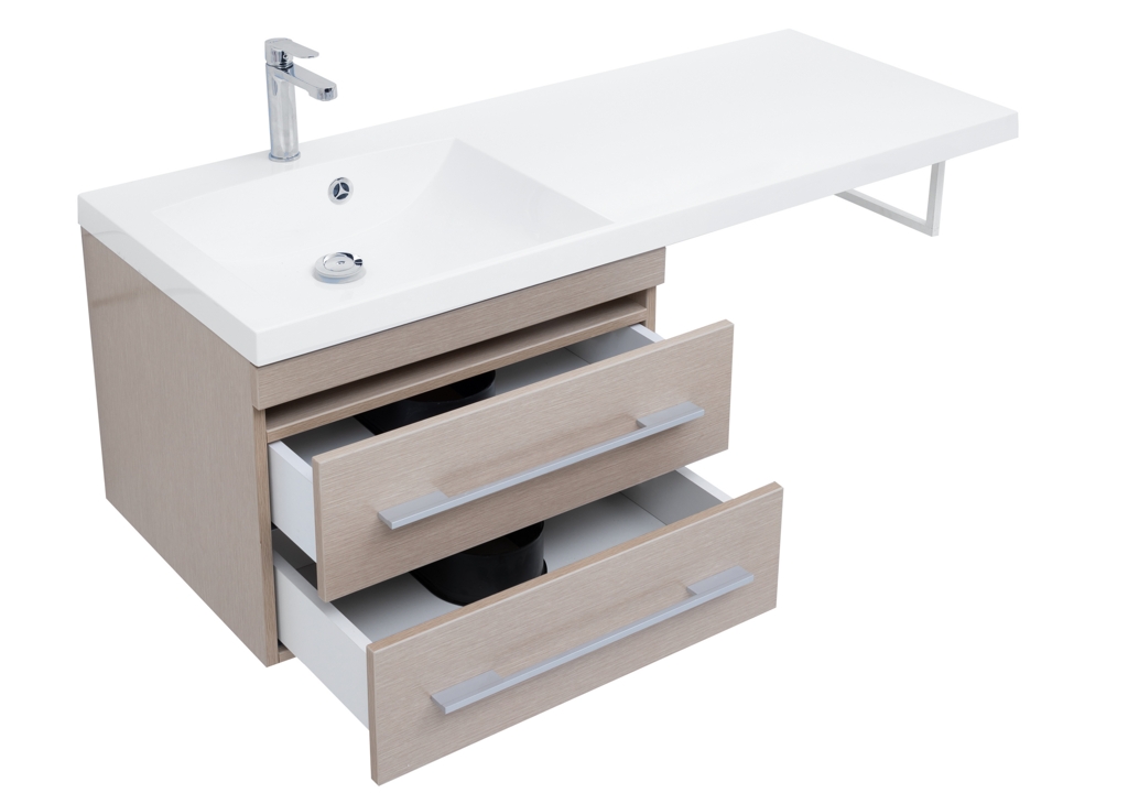 Тумба с раковиной Aquanet Нота 120 L светлый дуб 0017148500239565 - Вид №3