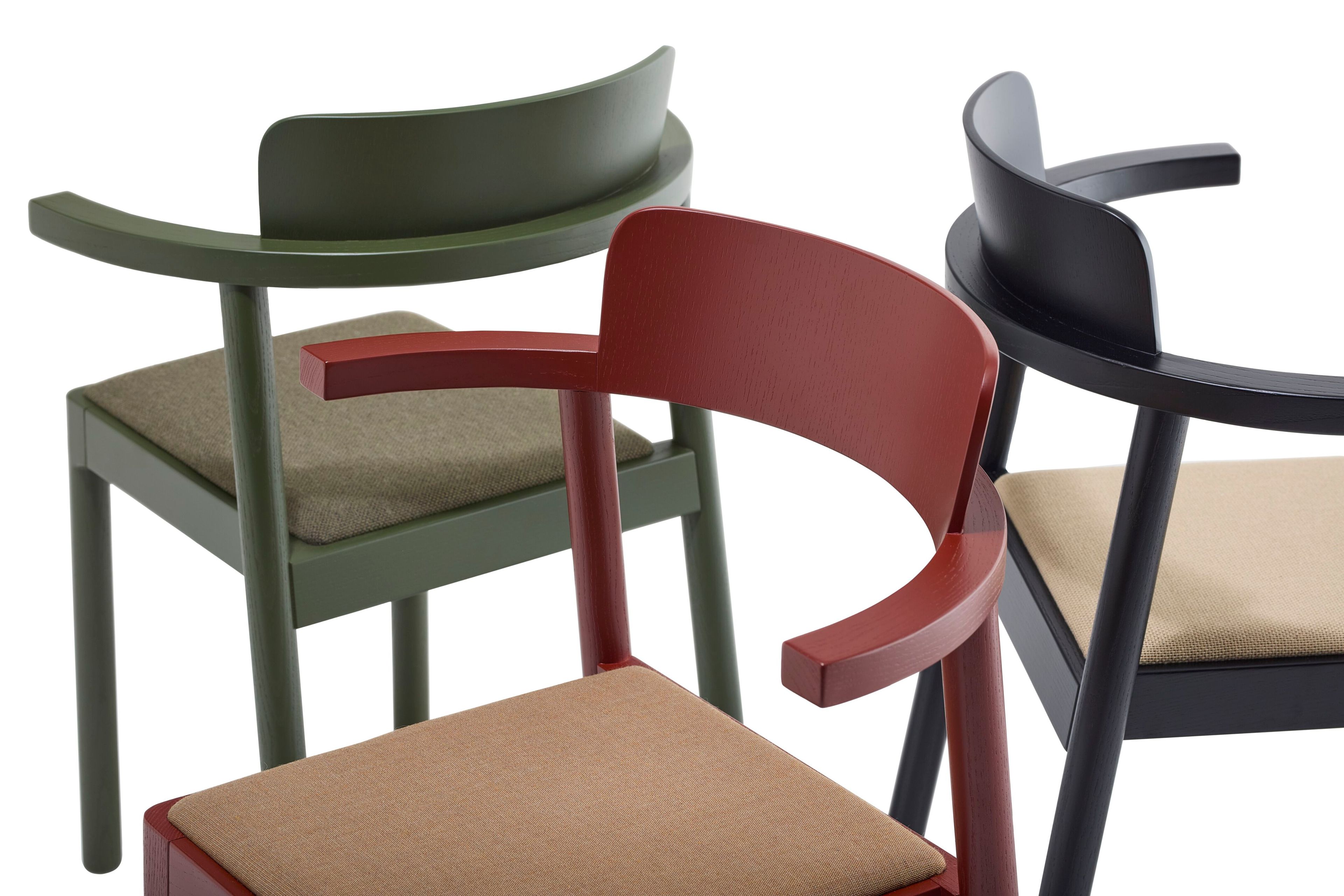 Мягкий стул из ясеня с подлокотниками Zilio A&C аромат ARCH-00101836 - Вид №7