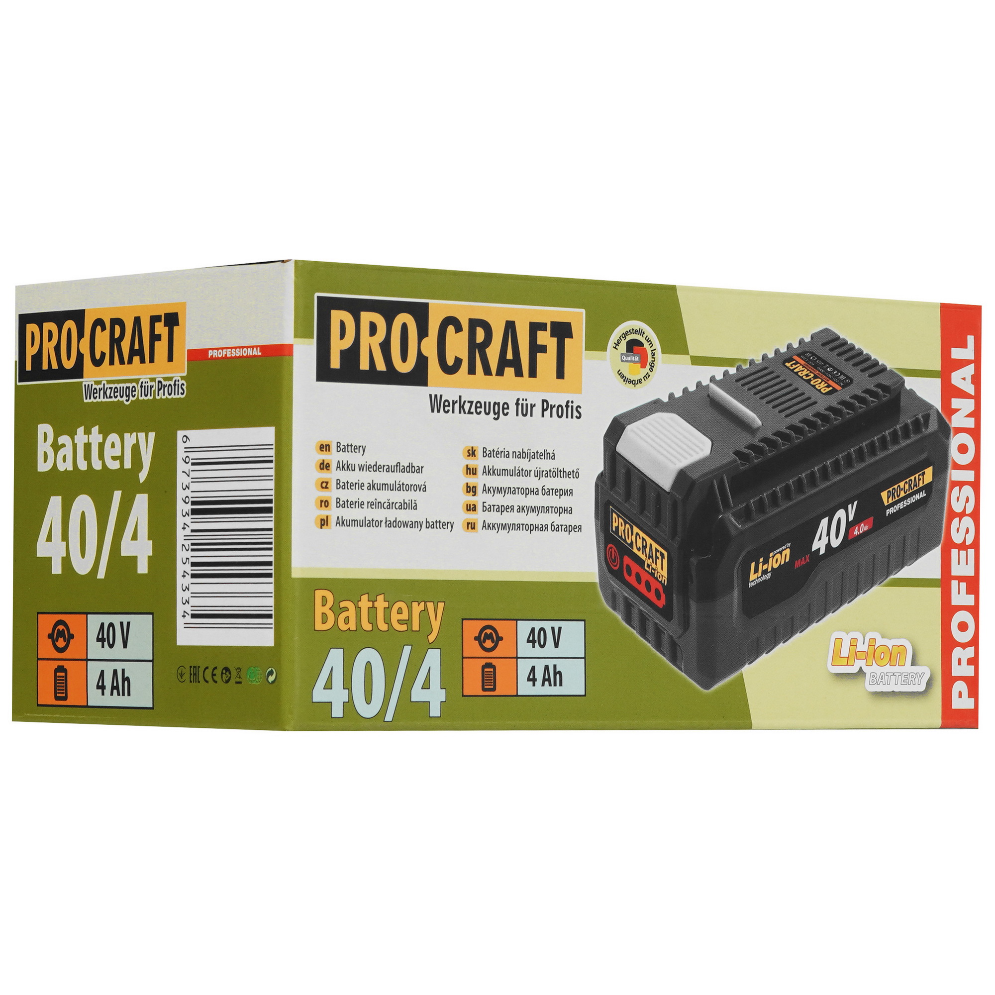 Аккумулятор Procraft BAT40/4 9293553 STDN-0124795 - Вид №3